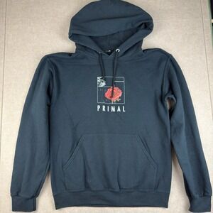 Empyre Hoodie Men's Small Black Rose Graphic Primal Pullover Streetwear‎